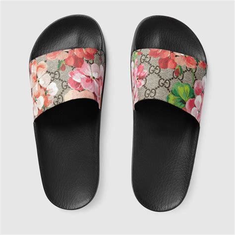 gucci flip flops flowers|gucci slides women clearance.